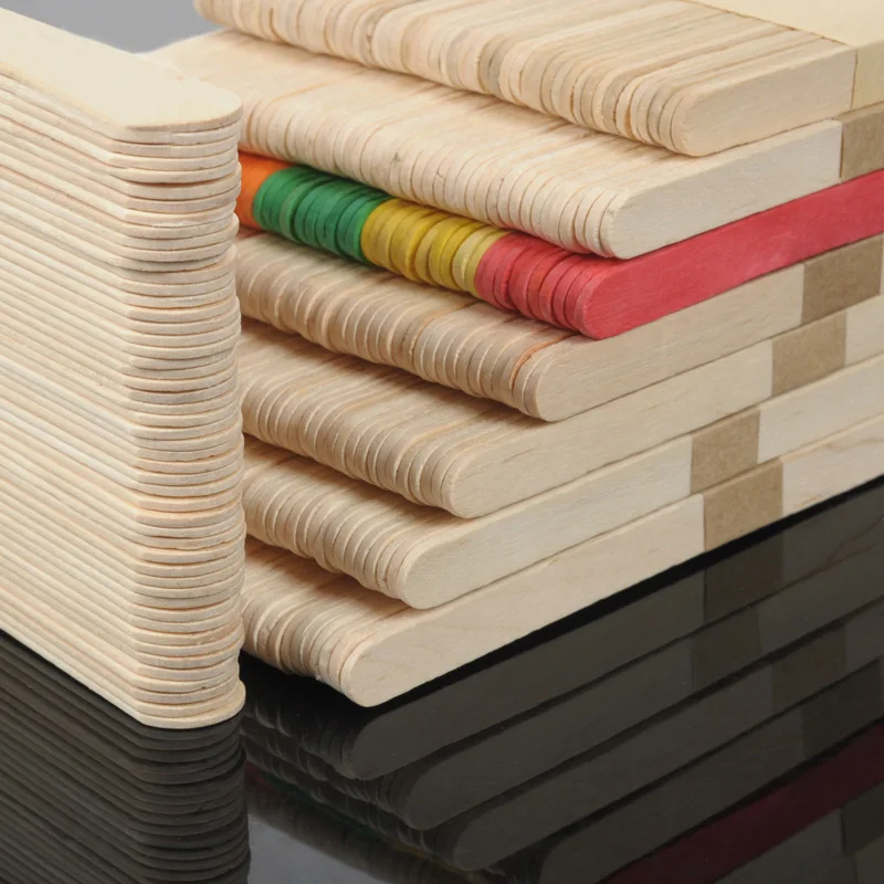 Палочки для мороженого из натурального дерева разных размеров 48 шт./лот | Игрушки