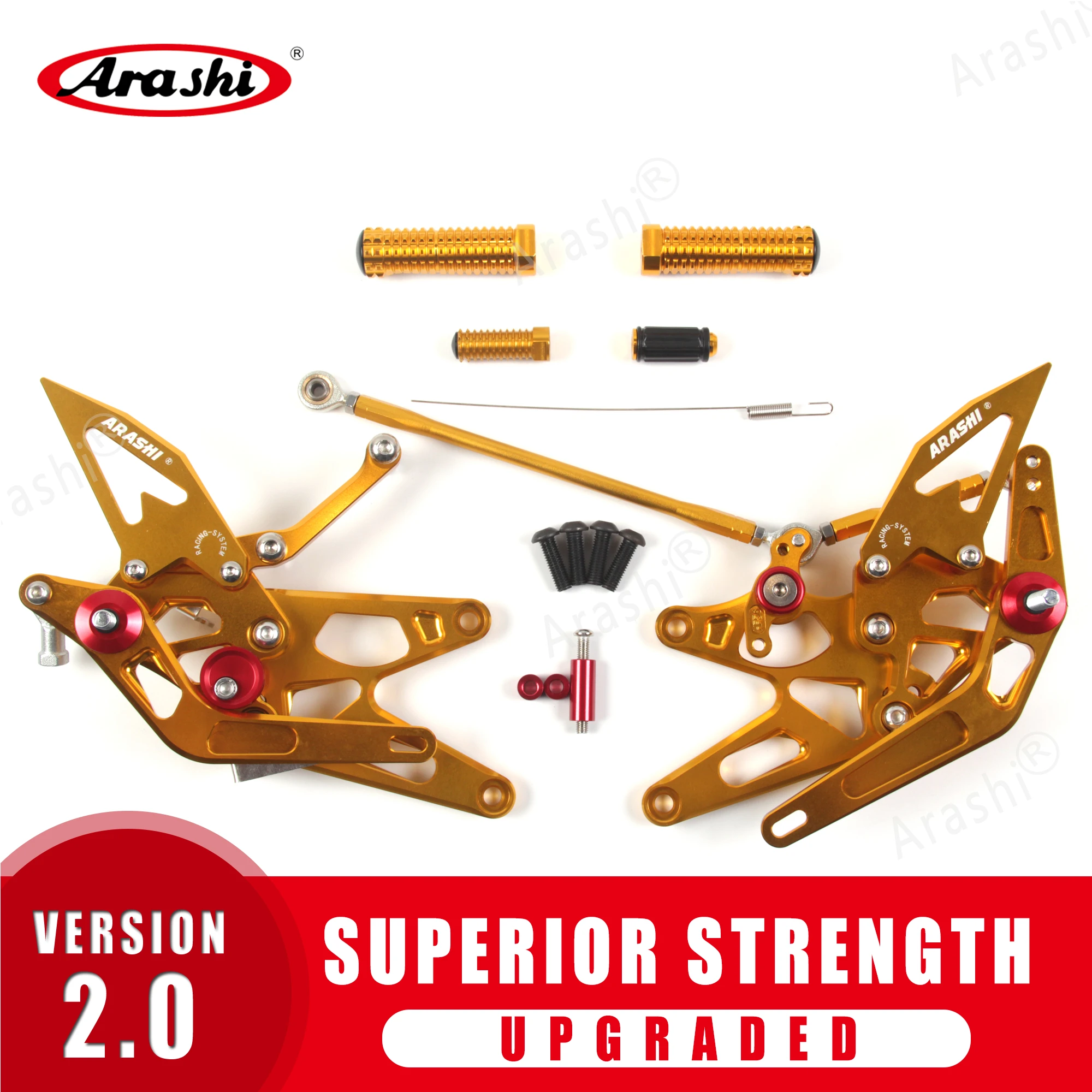 Араши CNC регулируемая подножка для YAMAHA YZF R1 2005 2006 подножки задние комплекты Rearsets