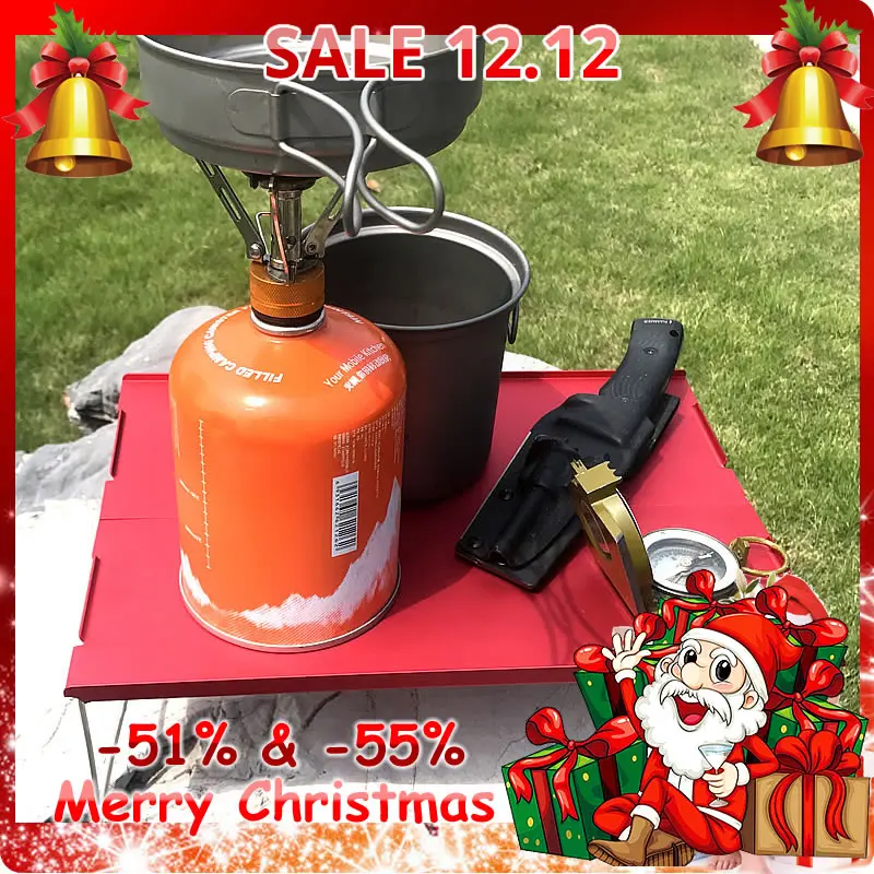 Мини складной алюминиевый стол портативный открытый барбекю кемпинг мебель