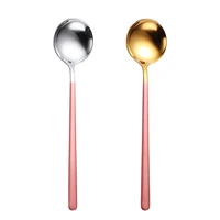 stainless steel coffee spoon creative dessert spoons long handle seasoning spoon for dinnerware