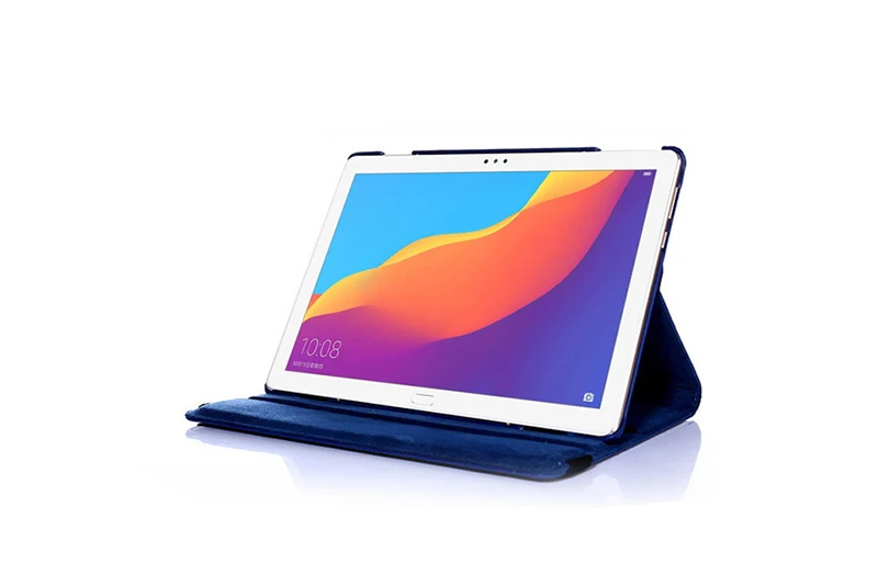 Вращающийся на 360 чехол для huawei MediaPad T3 10 9,6 ''/Honor Play Pad 2 9,6 чехол для планшета кожаный чехол-книжка с ручкой+ пленка