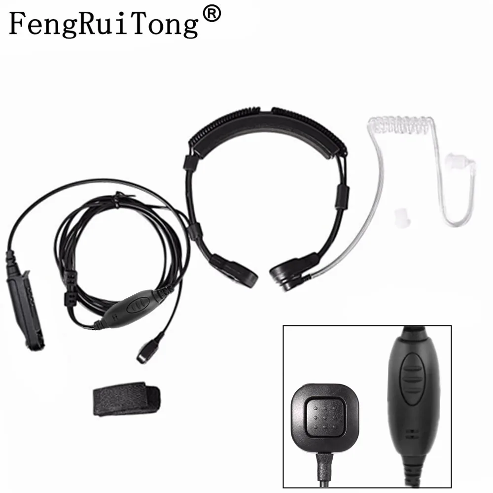 Telescopic Throat Control Headset With doublePTT  Vibration Mic for BAOFENG UV-XR A-58 UV-9R Plus GT-3WP Walkie Talkie
