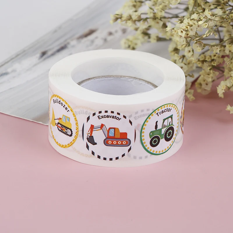 500 шт./рулон Детские перфорированные наклейки на автомобиль|Наклейки| |