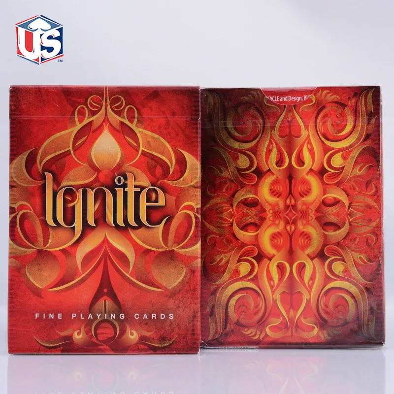 Ignite двухслойные Ellusionist сжигание игральные карты магические смешно огонь