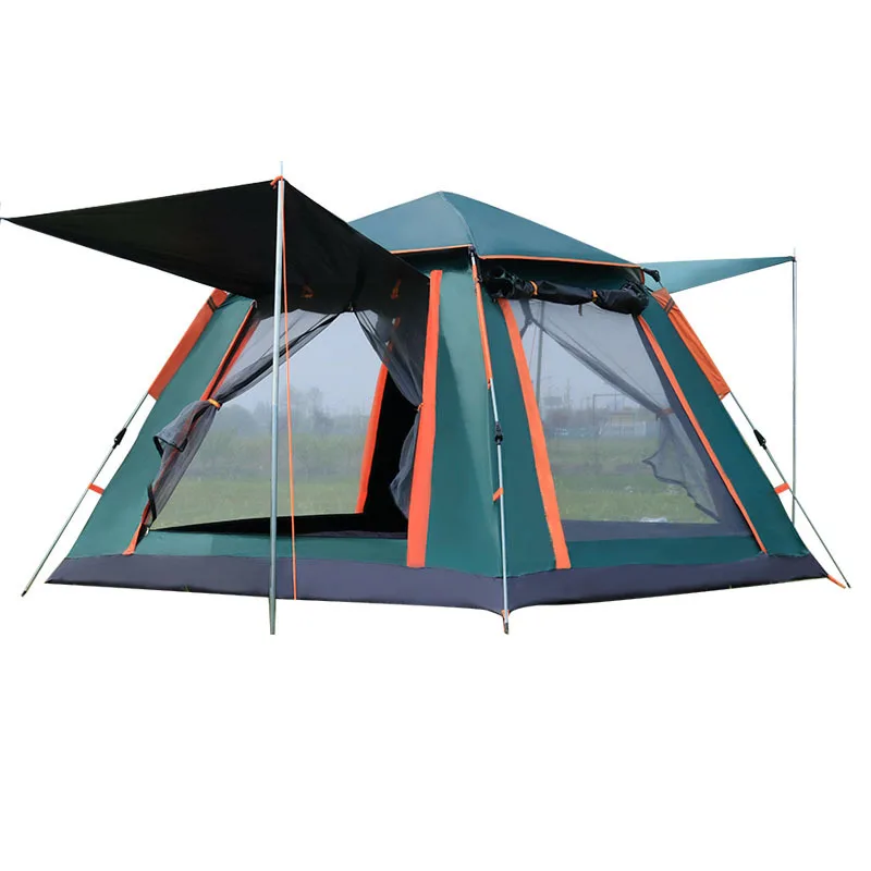 

5-8 Person Outdoor Automatic Quick Open Tent Rainfly Waterproof Camping Tent Family Outdoor Instant Setup Tent with Carring Bag