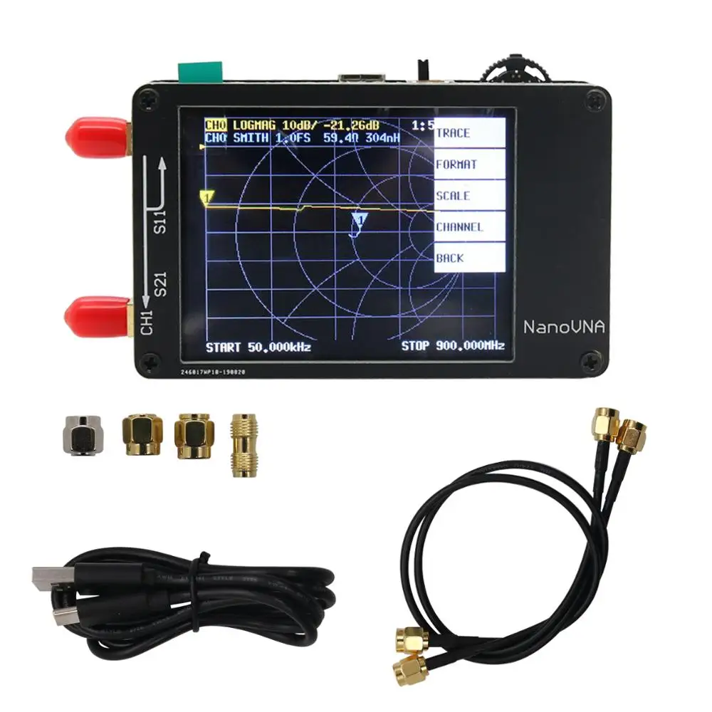 

2.8" TFT Screen 50KHz-300MHz NanoVNA Vector Network Analyzer HF VHF UHF Antenna Analyzer