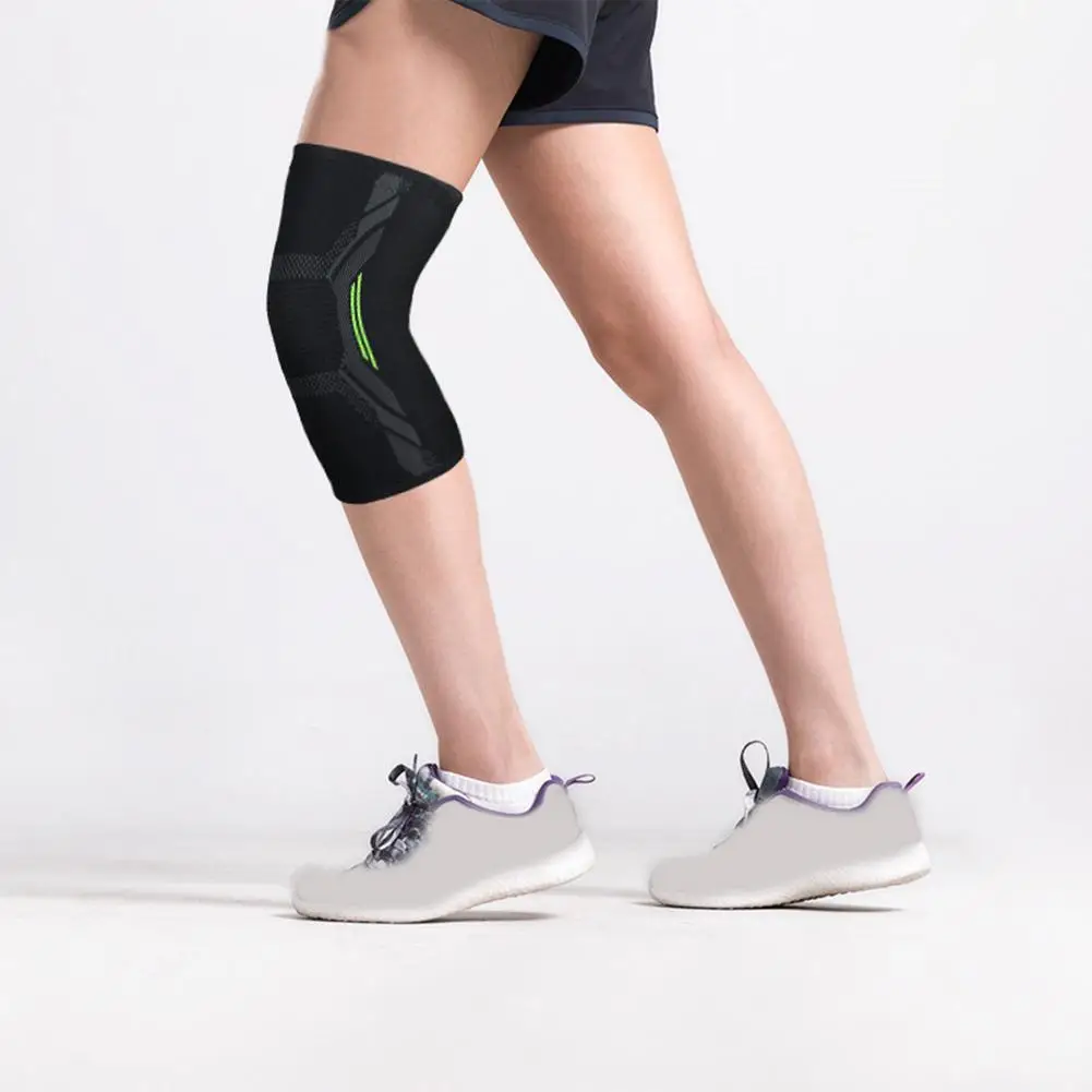 

1PC Sports Knee Pad Kneepad Men Pressurized Elastic Knee Pads Support Fitness Gear Basketball Volleyball Brace Protector