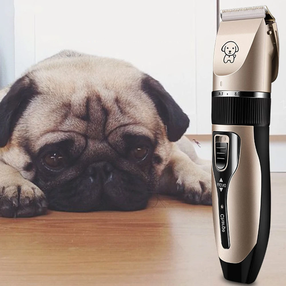 Машинка для стрижки домашних животных малошумный триммер шерсти собак кошек