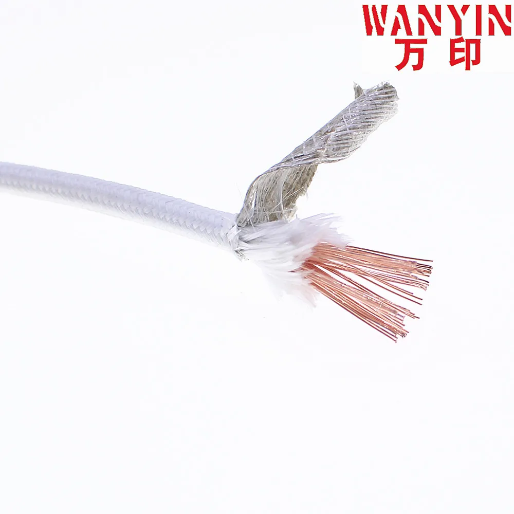 Высококачественный Плетеный слюдяной термостойкий 500 ° кабель 20AWG 18AWG 17AWG 15awg 13awg