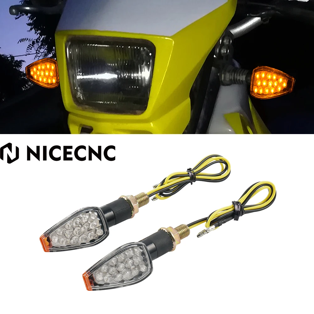 

NICECNC Turn Signals Indicator Blinker LED Light For Suzuki DRZ400SM DR-Z400SM DRZ 400SM 2005-2021 2020 2019 2018 2017 2016 2015
