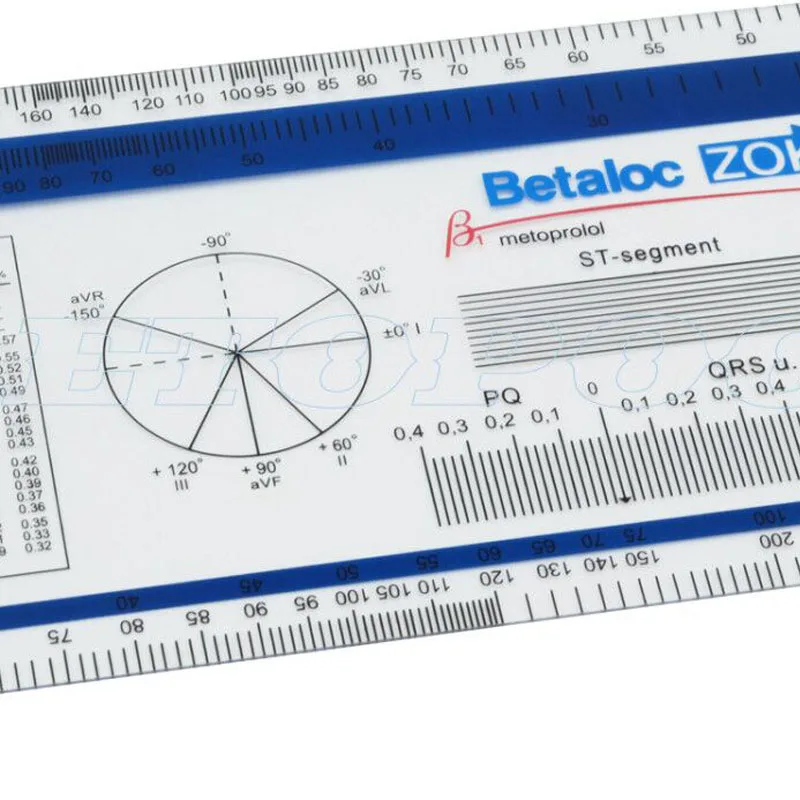 Линейка ЭКГ из ПВХ, Гониометр ЭКГ, медицинская линейка PD, многолинейка ...
