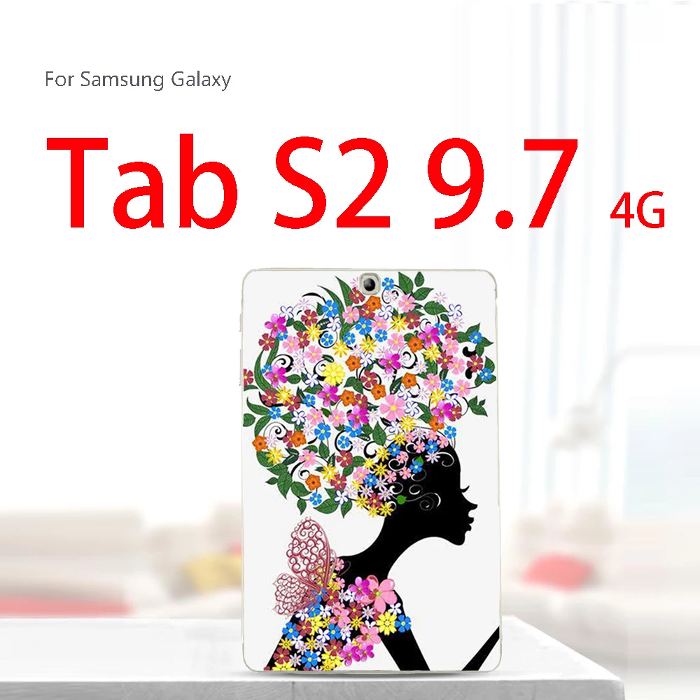 T815-tou ding hua Краски Tablet крышка для samsung Galaxy Tab S2 9,7 4G SM-T815C T815 Tab 4 10,1 SM T530 T531 SM-T530 Tab A 8,0 T380 T385 чехол - Цвет: T815-tou ding hua