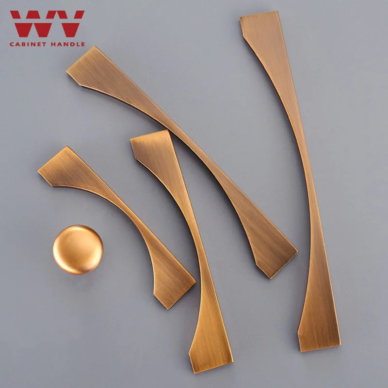 WV американские желтые бронзовые ручки для шкафов комода ящиков дверных ручек