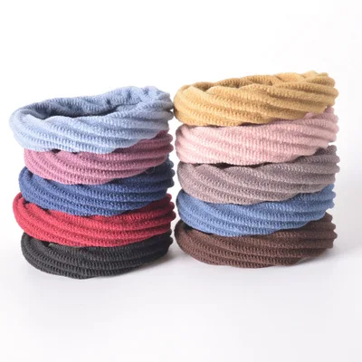 10 цветов/набор аксессуаров для волос разноцветные резинки обручи с высокой