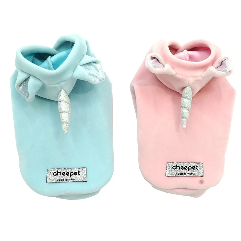 Осень-зима 2019 новая теплая Двусторонняя одежда для животных с интересным