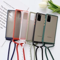 strap cord chain necklace lanyard mobile phone case for samsung galaxy a71 a50 a51 a70 a40 a20 a10 a30 s20 hands free rope cover