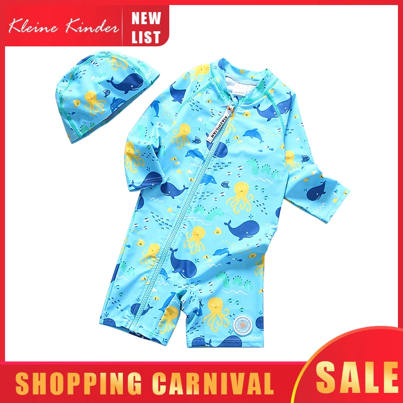 Купальный костюм для маленьких мальчиков с принтом акулы УФ купальный защитой от