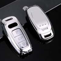 soft tpu key case for car for audi a6 c8 a7 a8 q8 2018 2019 full cover auto styling new decoration keychain key cover new