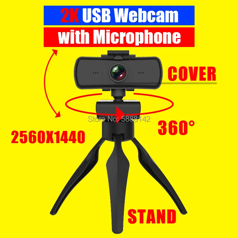 usb webcam 4k 2k 1080p full hd camara para computadora de pc computer web cam thermal camera tablet auto focus with microphone free global shipping