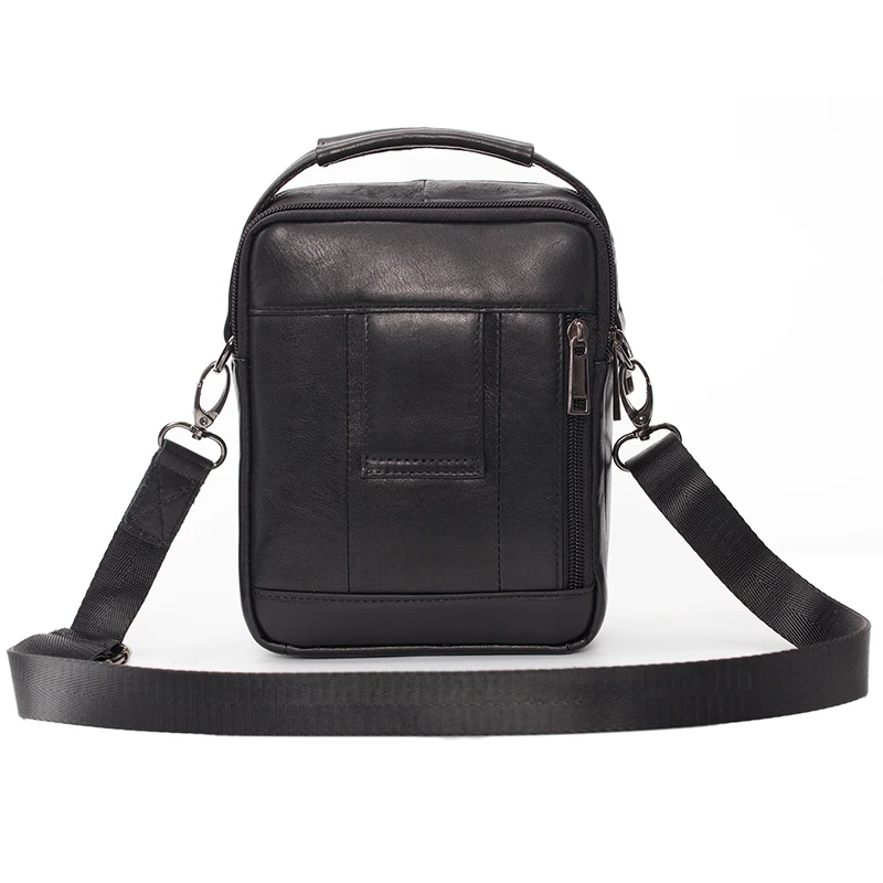 Высококачественная Мужская маленькая сумка-мессенджер из натуральной кожи