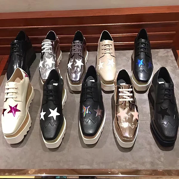 2019 г. новые осенние туфли на толстой подошве с квадратным носком кожаная женская