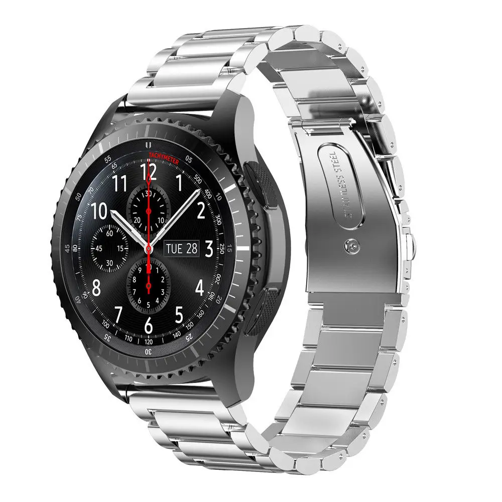 20 22 мм ремешок для часов из нержавеющей стали SAMSUNG Galaxy Watch 42 46 GEAR S3 Active2