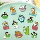 Креативная трендовая Милая брошь с изображением зеленых лягушек и Горохов в форме капли, булавка для джинсовой сумки, подарок для мужчин и женщин, модное украшение для одежды