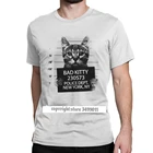 Мужская футболка Bad Kitty, с принтом в виде кота