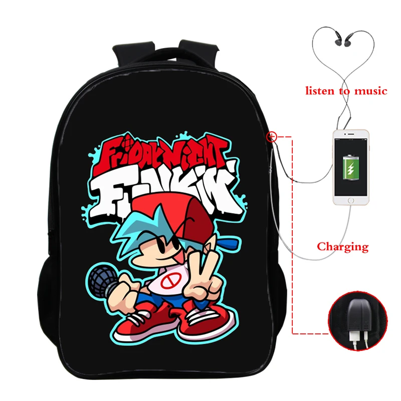 Рюкзак с Usb-зарядкой для подростков, 16 дюймов