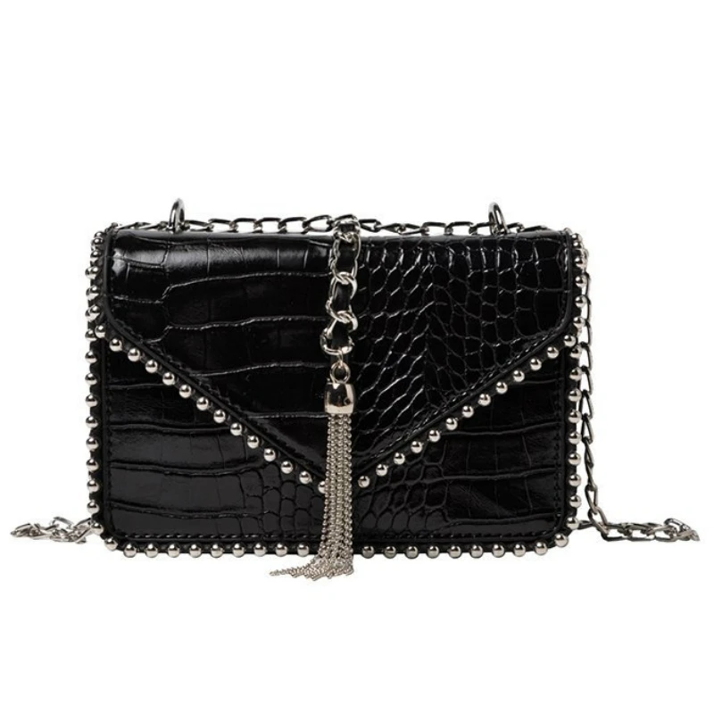 

Stone Pattern Leather tassel Crossbody Bag For Women 2021 Fashion Sac A Main Female Shoulder Bag Female Handbags And Purses