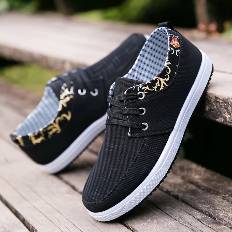 Кроссовки мужские на плоской подошве Повседневные Дышащие для скейтборда