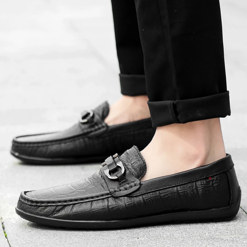 Мужская повседневная обувь высокого качества Летние мужские лоферы из