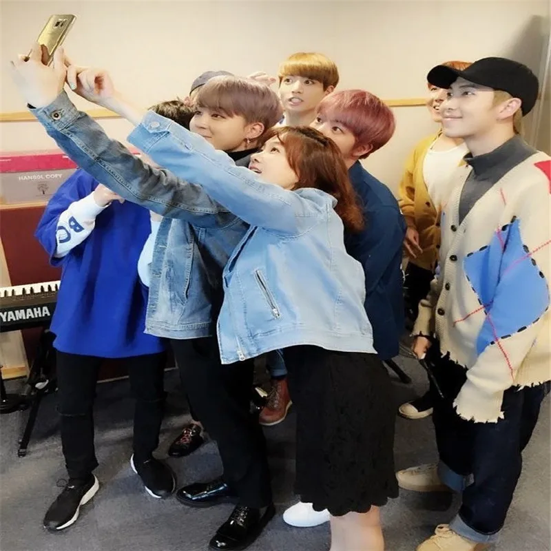 Kpop Bangtan Boys Min Yanqi Suga однотонная Повседневная Свободная куртка с капюшоном длинным