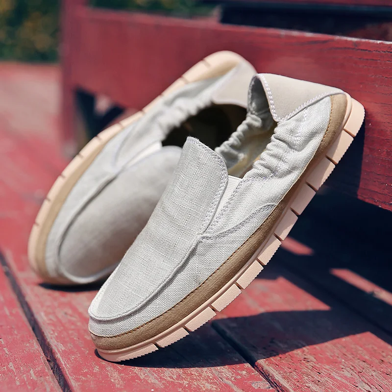 

Men Loafers Comfortable Outdoor Sneakers 2021 Casual Fashion Male Casual Footwear Canvas Flat Shoes Men Loafers Sneakers