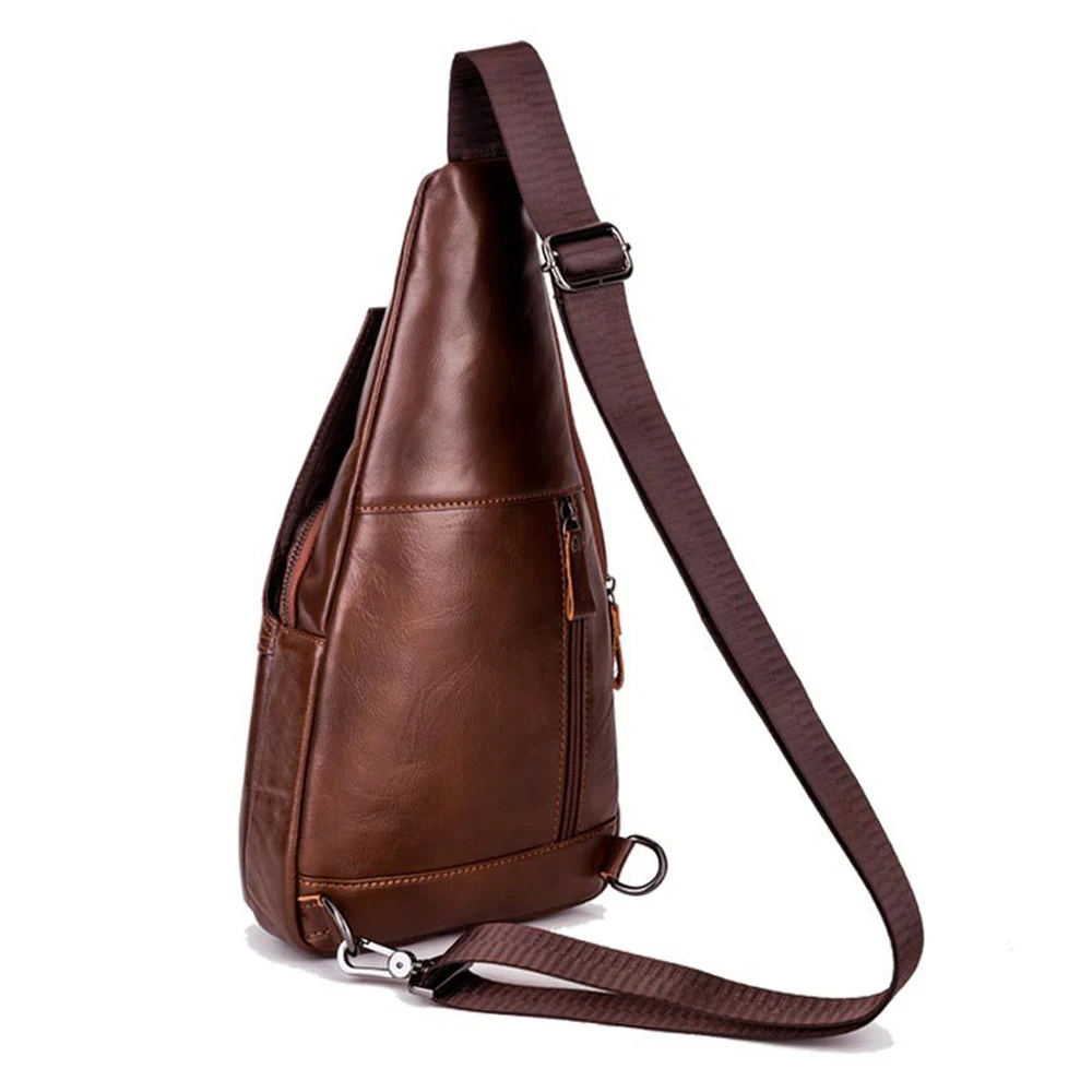BRAND Crossbody Bags Men's Chest Bag Designer Messenger bag Men Leather Shoulder Bag Male Diagonal Pack Travel Package