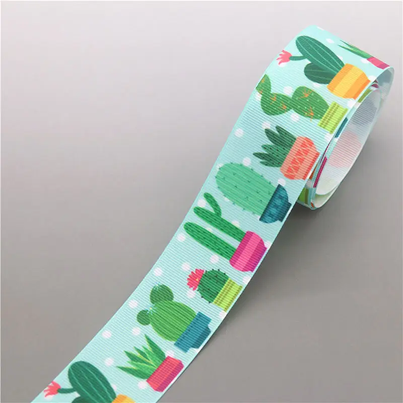 DHK 1 5 'Ƌ ярдов кактуса череп Мексика напечатан Grosgrain ленты ленточный аксессуар