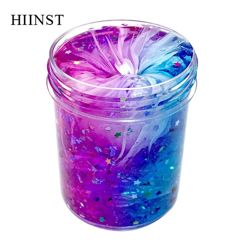HIINST детская глина сжимаемая игрушка смешивание грязи DIY мультфильм Bling Cloud Slime Squishy
