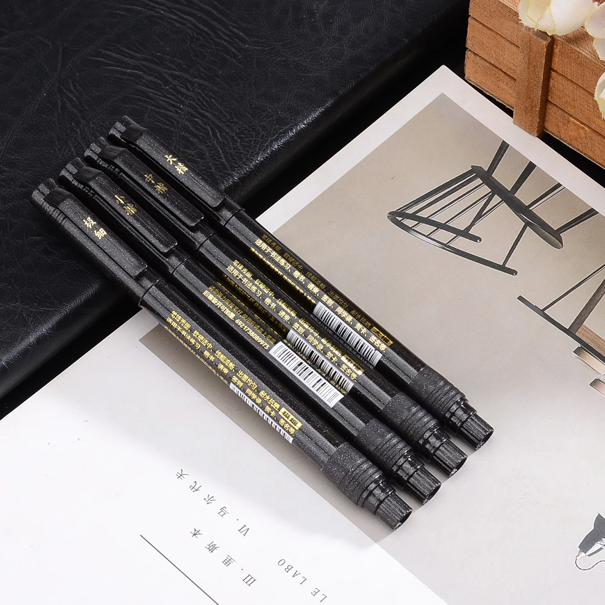 4 шт. детская ручка для письма художественная с кисточкой новая японская