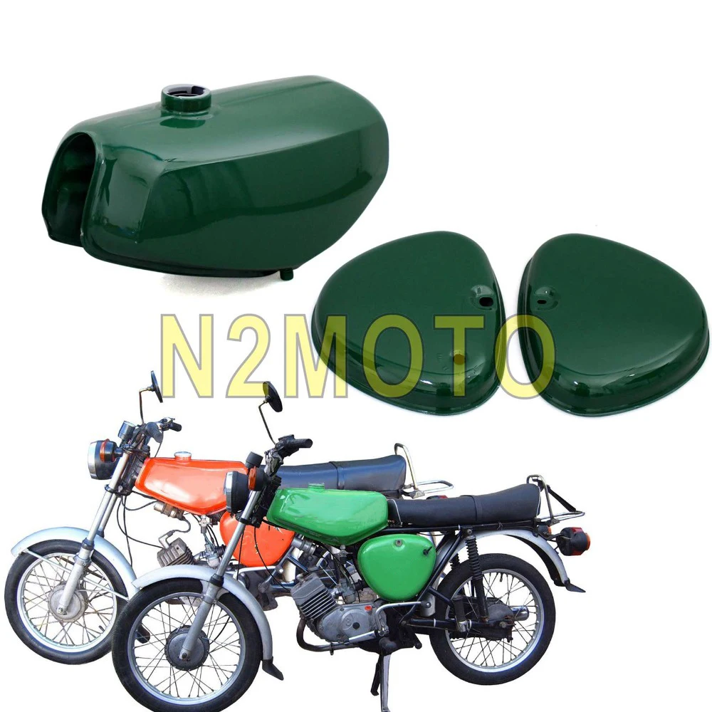 Темно зеленый оранжевый мотоцикл форма банана на заказ топливный бак 191972