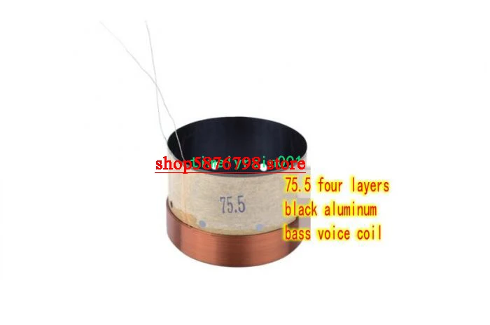 

1pcs 75.5mm 8ohm 8Ω BASV Bass Speaker Voice Coils 4-layer round wire woofer coil