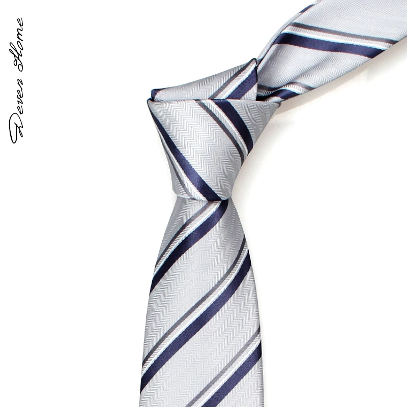 2020 Новый Модный высококачественный мужской полосатый серый галстук 7 см деловой