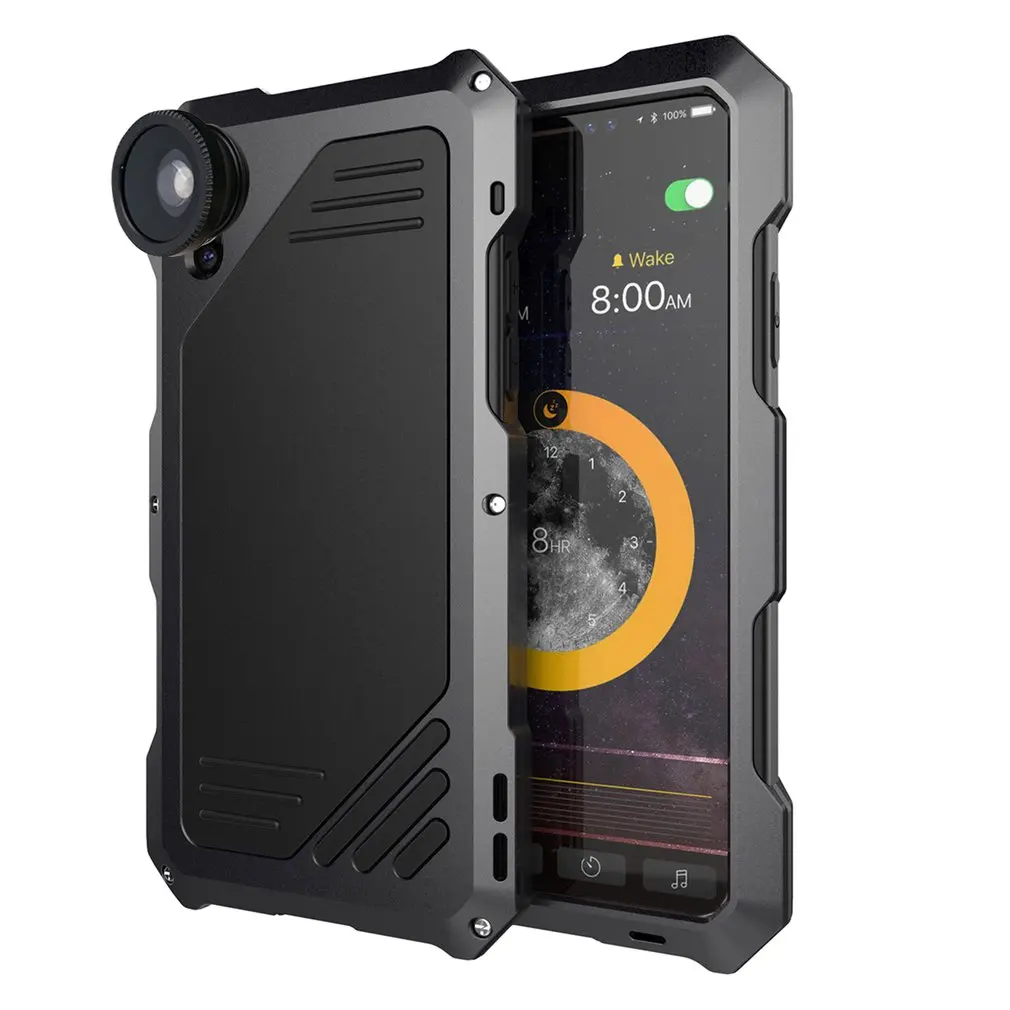 Ударопрочный чехол для телефона iPhone X 7 6 6S Plus 8 с полной защитой 15X макрообъективом