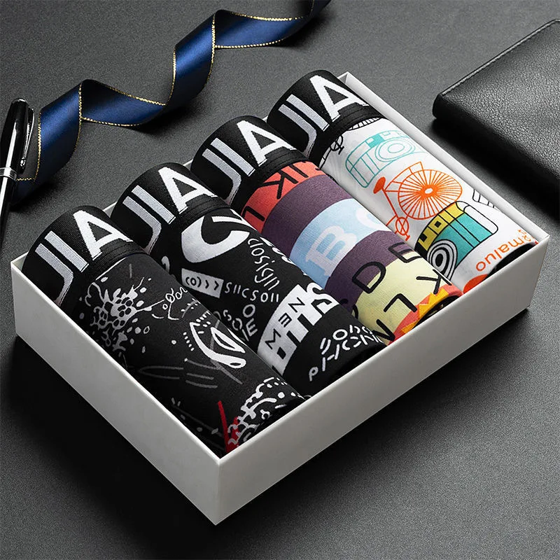 

4 шт., Мужские дышащие удобные шорты