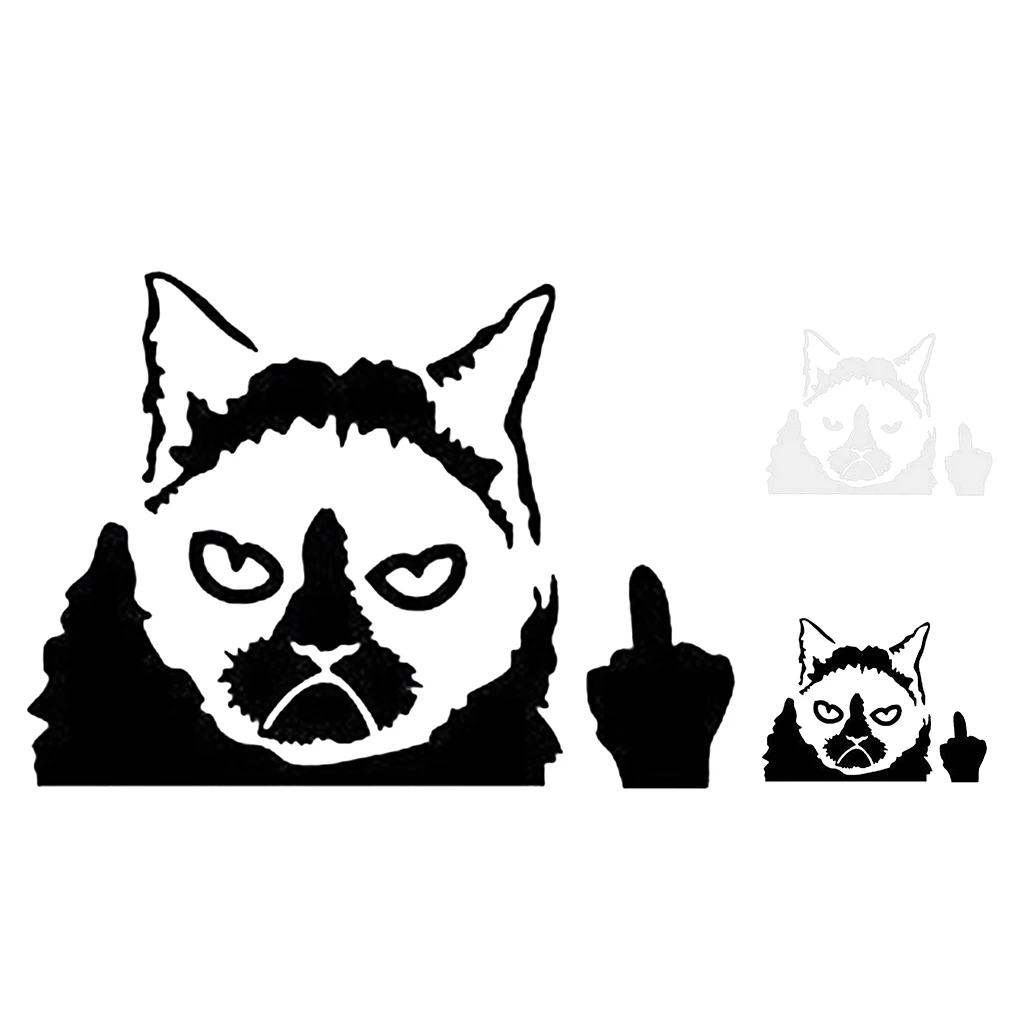 

Cat Car Decal Sticker Rear Window Auto Decal Warp Cat Stickers Motorcycle Decor Wrap Waterproof