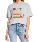 Повседневная забавная Винтажная футболка унисекс Pluto Never забудьте 1930 2006, Хлопковая женская футболка оверсайз