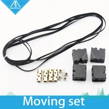 3D Printer Part Ultimaker 2 UM2 DIY Original Injection Slider With Copper Sleeve + GT2 610 200 Timging Belt+ Slider Block Spring