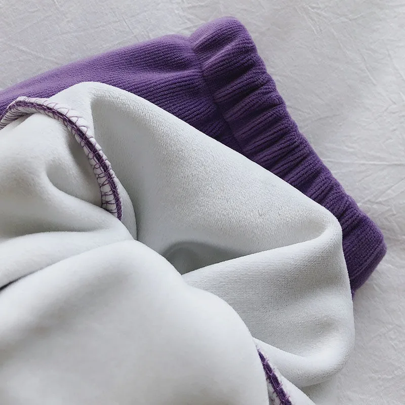 

Baggy Harem Trousers Pants Women Fleece Casual Loose Long High Waist Pants Unisex Sweatpants Women Thick Warm Wide