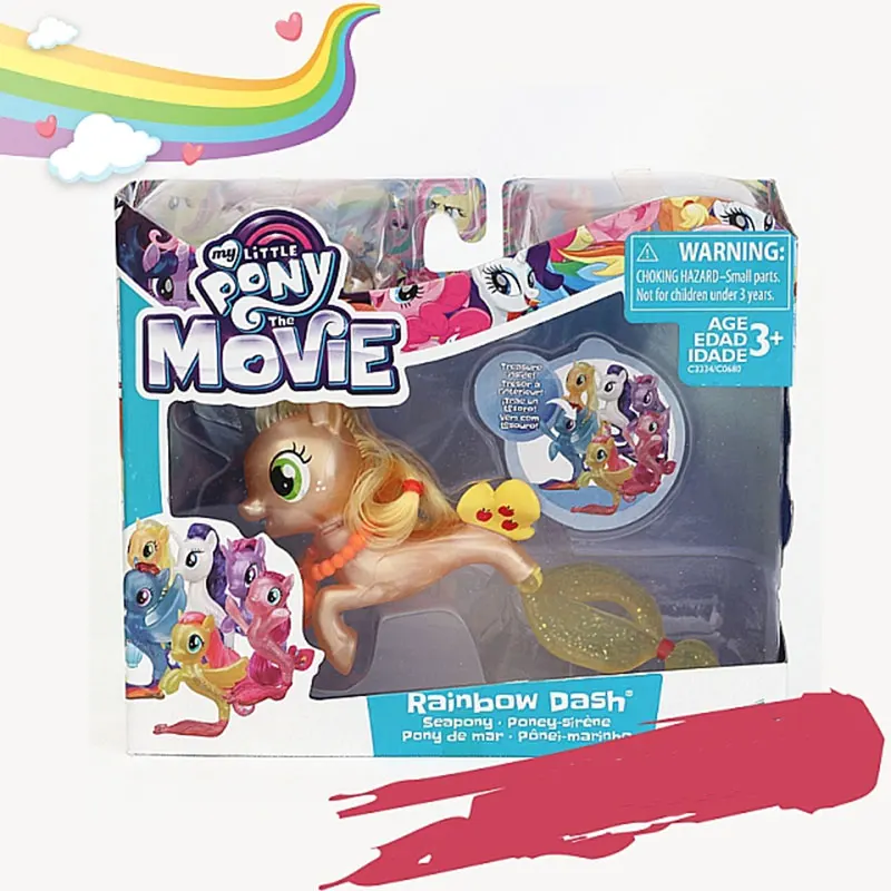 16 My Little Pony пластиковая игрушка Русалка Сумеречная Искорка Радуга Дэш Пинки Пай аниме куклы игрушки для детей подарок - Цвет: 16