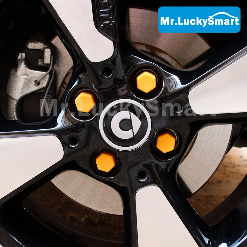 Автомобильная гайка на колесо Силиконовая Защитная крышка для Mercedes Smart 453 Fortwo Forfour