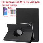 Вращающийся на 360 градусов чехол для Lenovo Tab M10 HD 2nd Gen TB-X306F TB-X306X 10 дюймов, чехол для Lenovo Tab M10 2nd Gen 10,1 дюйма